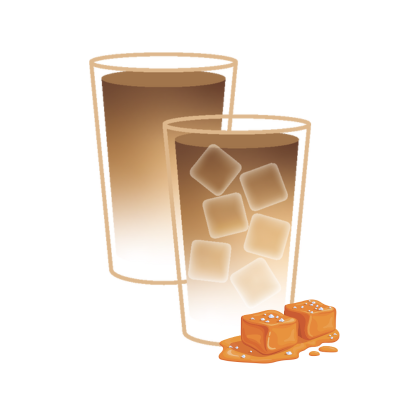 Salted caramel latte